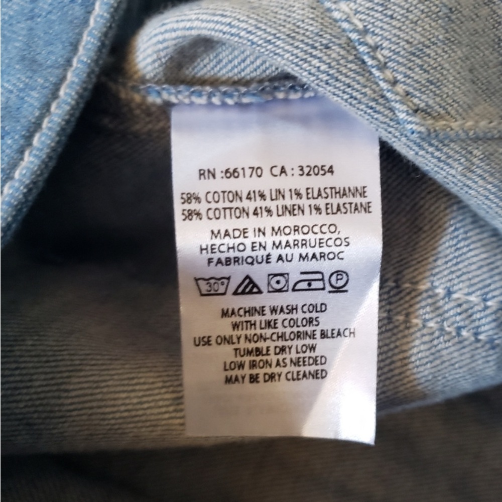 Perfect like new Anthropologie PILCRO High Rise Wide Leg Trouser Jeans 28 - Picture 9 of 10